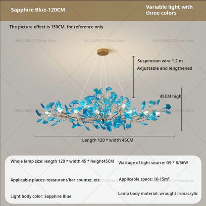 ثريا أوراق الجنكة من ديكوربايتس™: ديكور فني عصري فاخر للمنزل والمطعم والحانة