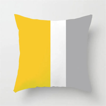 Funda de almohada DecorBites™ con rayas geométricas para decoración moderna del hogar