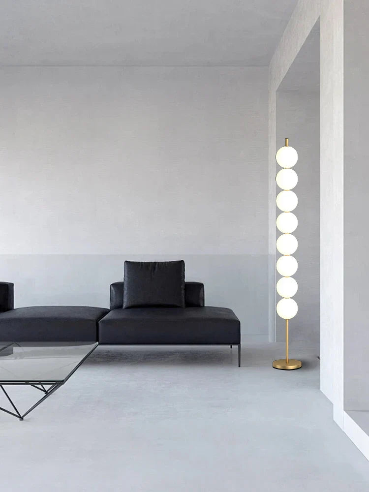 DecorBites™ Brass Floor Lamp for Living Room & Bedside Decor