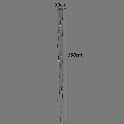 DecorBites™ LED Staircase Chandeliers: Modern Pendant Light Lamps for Living Room Decor