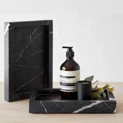 DecorBites™ Marble Tray: Aromatherapy Diffuser & Candle Holder Tray
