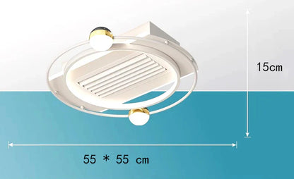 DecorBites™ Kids Bedroom Ceiling Fan with Remote Control and Modern LED Light