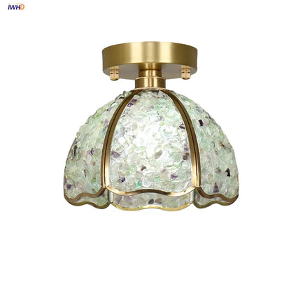 DecorBites™ Glass Crystal Ceiling Light Fixture Modern Nordic Design
