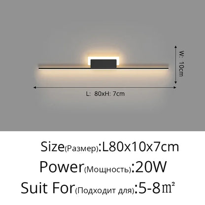 DecorBites™ LED Wall Lamp: Modern Long Line Design for Living Room, Bedroom, Hallway, Indoor Lighting