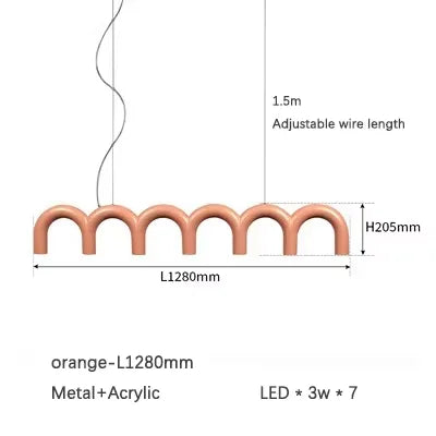 ثريا ديكوربايتس™ المعدنية الزرقاء المقوسة - تصميم عصري لديكور المنزل