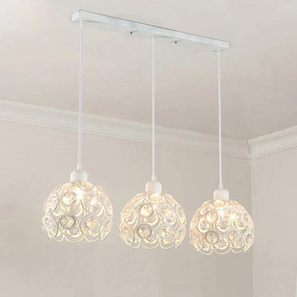DecorBites™ Crystal Triple Pendant Lamp: Modern Nordic Design for Dining Room, Bedroom, Bar Counter