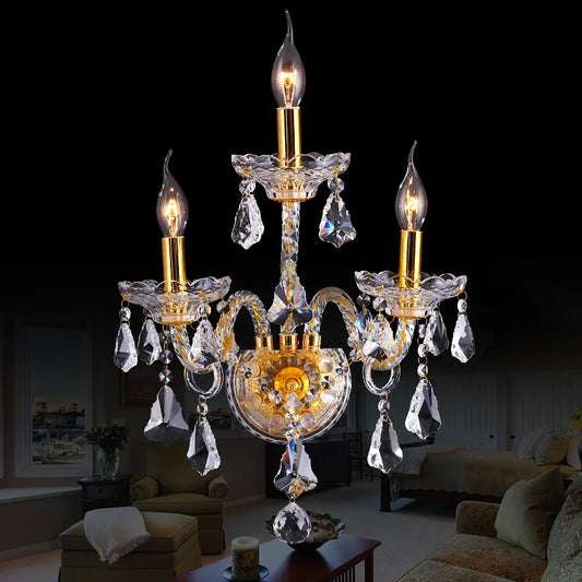 DecorBites™ Crystal Luxury Bedroom Wall Lamp Lighting Fixture