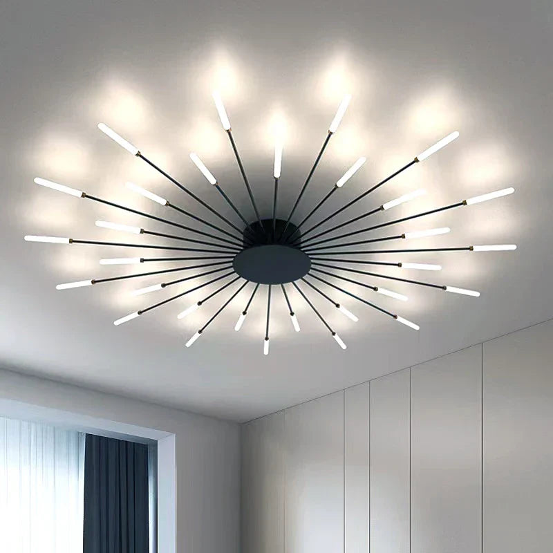 Lámparas Colgantes de Luces LED de Fuegos Artificiales™ Decorbites - Iluminación de Lámpara de Araña Moderna para Sala de Estar y Dormitorio