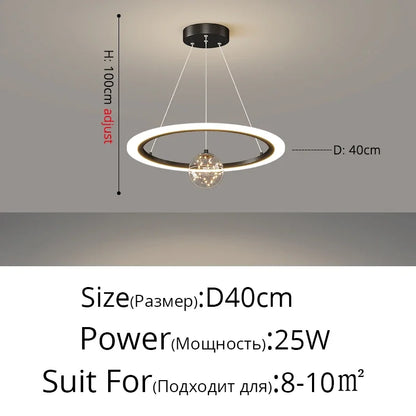 DecorBites™ LED Star Chandeliers: Modern Dimmable Lighting for Living Room Bedroom Decor