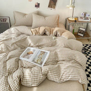 Check Cotton Duvet Set