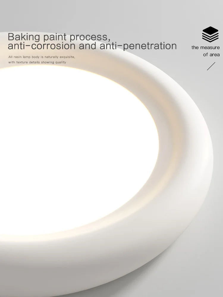 Lámpara de techo LED color crema DecorBites™ para habitación de niña - Iluminación moderna y minimalista para dormitorio principal