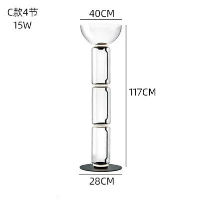 DecorBites™ Glass LED Floor Lamp for Modern Interior Decor