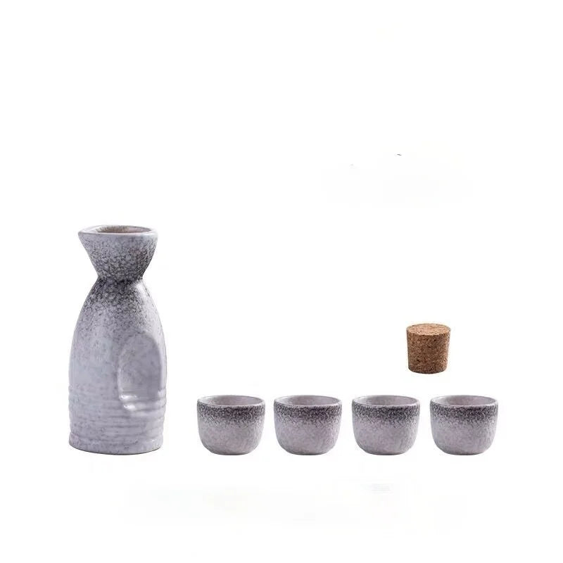 DecorBites™ Ceramic Wine Sake Set with Heater and Dispenser