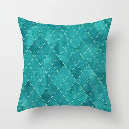 DecorBites™ Leaf Feather Cushion Covers Geometric Heart Print Pillowcase Home Decor