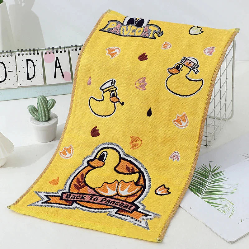 Toalla de Mano de Gasas de Algodón Decorbites™ Kawaii Gatos de Dibujos Animados - Juego de 3