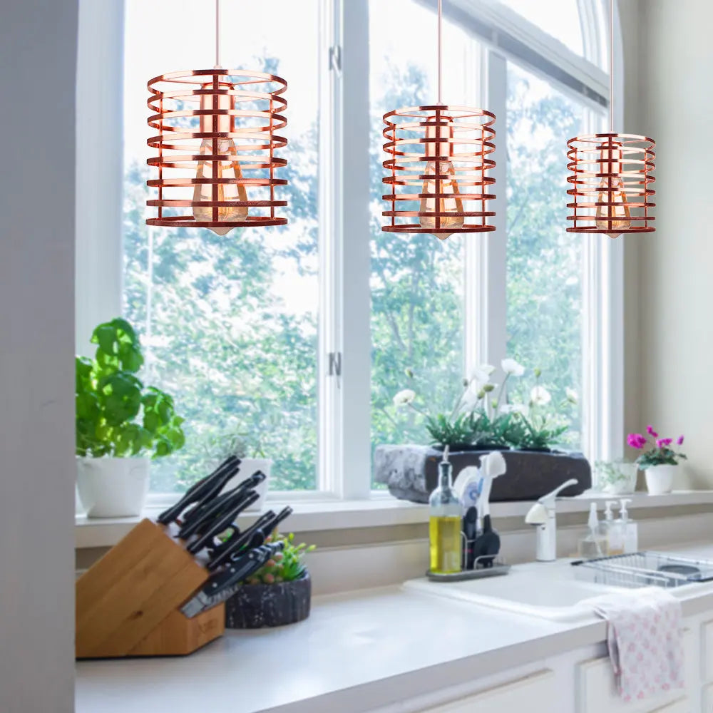 DecorBites™ Industrial Retro Loft LED Pendant Light for Home Living Room Kitchen