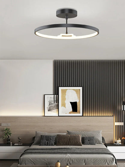 DecorBites™ Circular LED Ceiling Lamp with Remote Control for Bedroom & Aisle Lighting