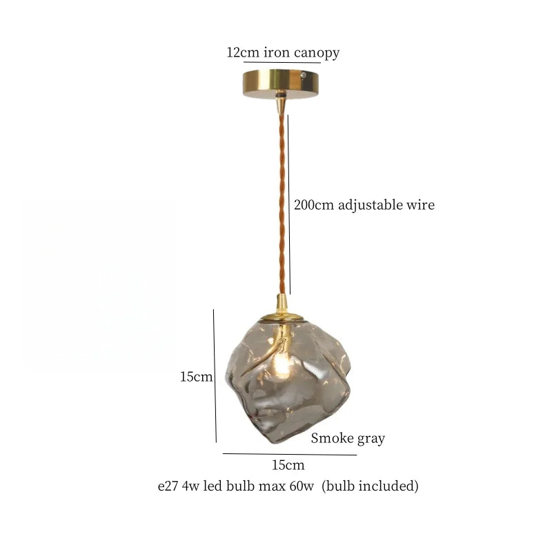 Lava Glass Vintage Pendant Light