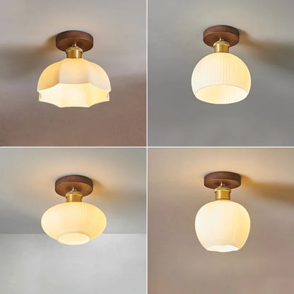 DecorBites™ LED Ceiling Light Modern Style Indoor Lighting Aluminum Glass Nordic Lamp