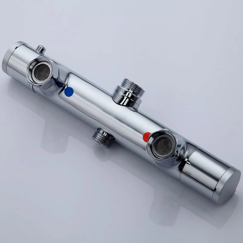 DecorBites™ Brass Thermostatic Shower Faucet Mixer Valve for Intelligent Bathtub