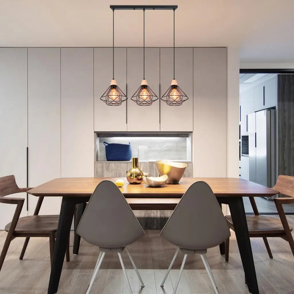 DecorBites™ Industrial Wood Ceiling Chandelier for Bedroom Cafe Bar Restaurant Decor