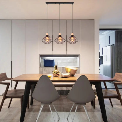 DecorBites™ Industrial Wood Ceiling Chandelier for Bedroom Cafe Bar Restaurant Decor