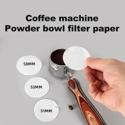 DecorBites™ Coffee Filter Papers 51/53/58mm Secondary Water Separate Handle Disposable