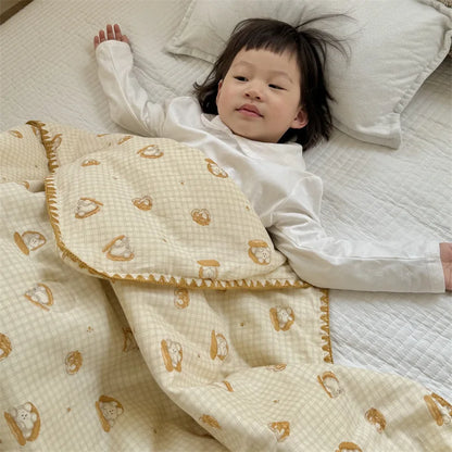 DecorBites™ Kids Cartoon Printed Cooling Summer Blanket - Soft Lightweight Comforter