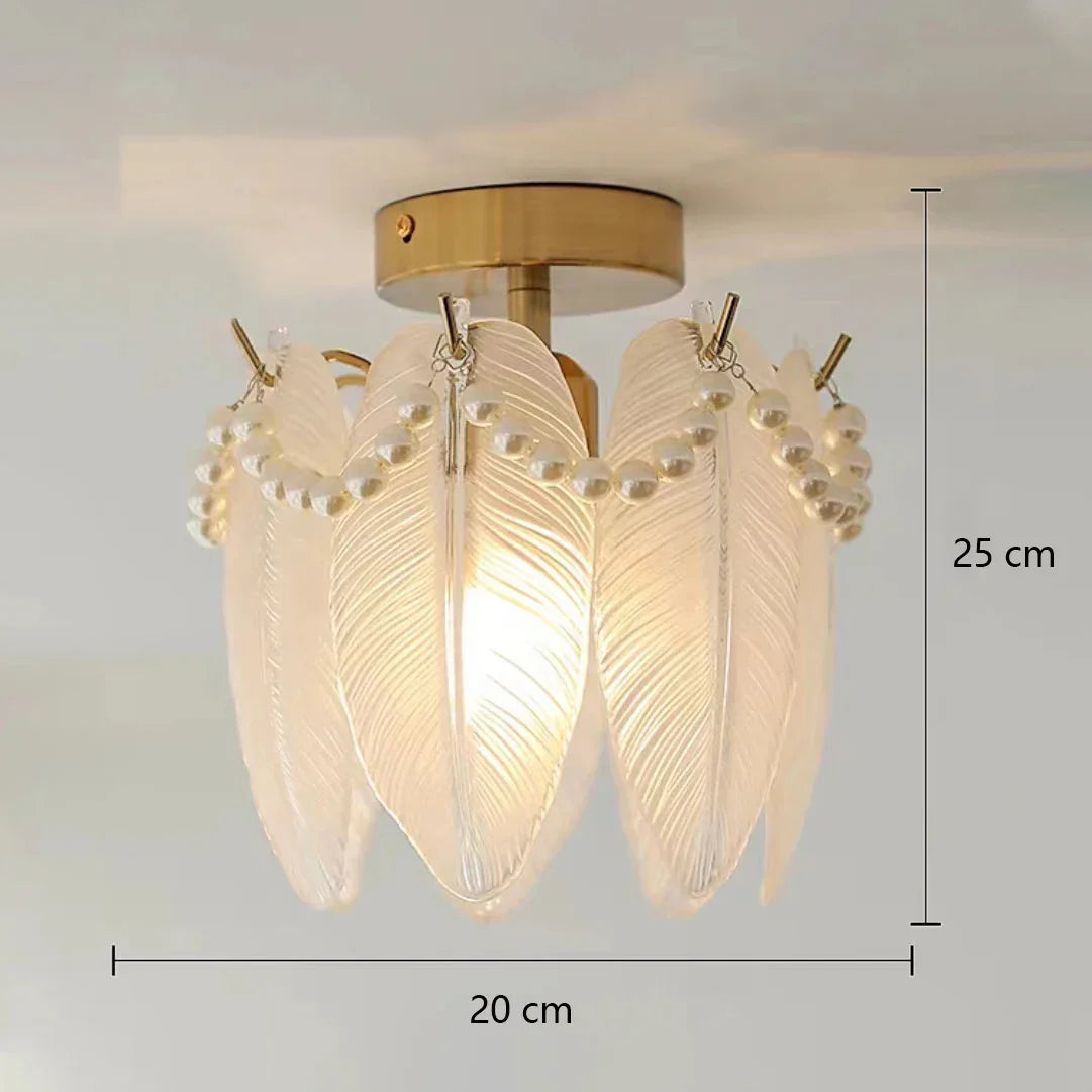 DecorBites™ Glass Shade Ceiling Light - Modern Minimalist Balcony Decor