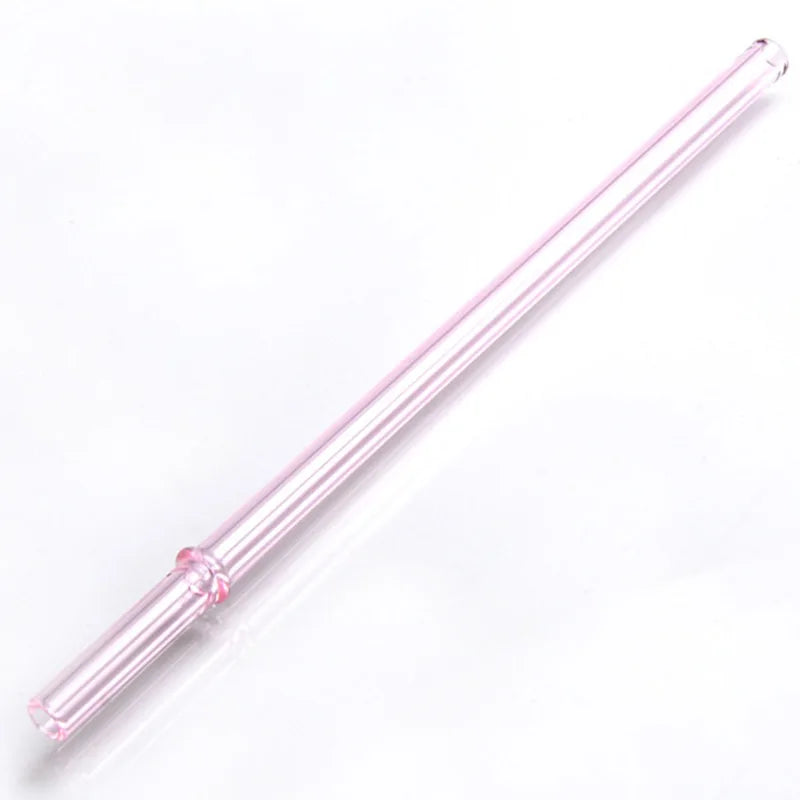 DecorBites™ Glass Straws: Reusable Heat-Resistant Long Drinking Straws, Wholesale for Milk Tea