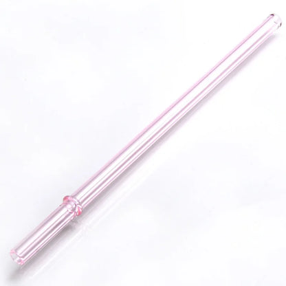 DecorBites™ Glass Straws: Reusable Heat-Resistant Long Drinking Straws, Wholesale for Milk Tea