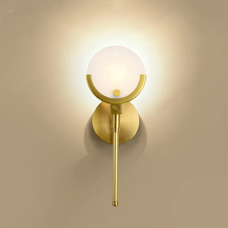 DecorBites™ Gold Marble Wall Lights: Modern LED Sconce for Living Room Bedroom Decor