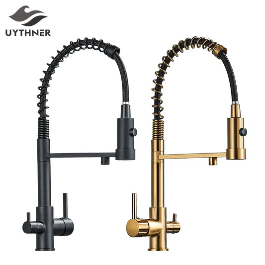 DecorBites™ Dual Spout Water Filter Faucet with Rotation Water Purification Feature