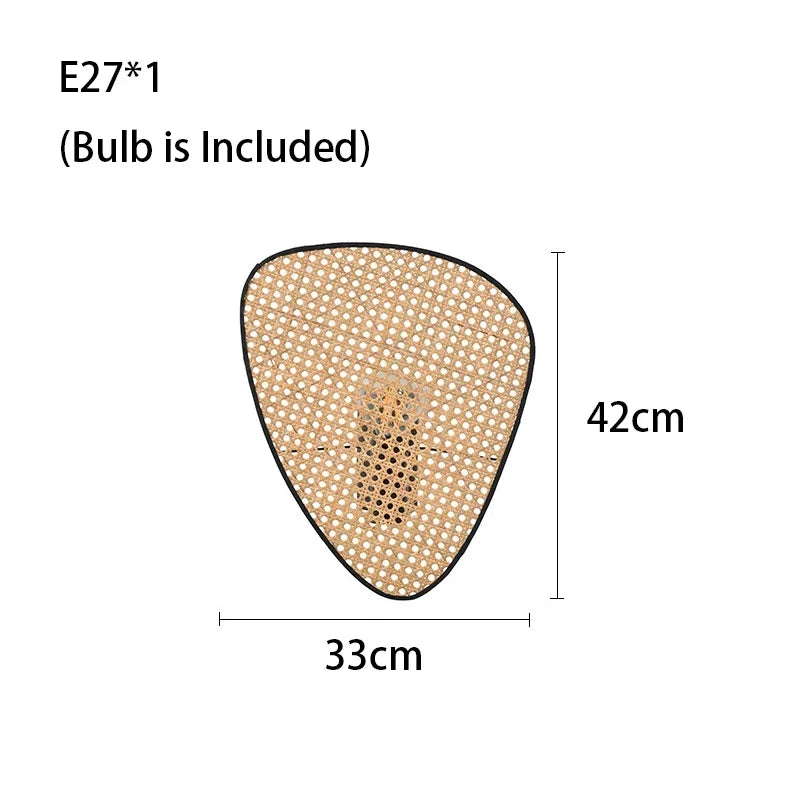 DecorBites™ Leaf Grid Handmade Rattan Screen Chandelier for Modern Living Room and Bedroom