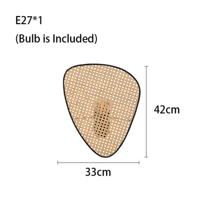 DecorBites™ Leaf Grid Handmade Rattan Screen Chandelier for Modern Living Room and Bedroom