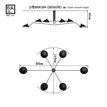 DecorBites™ Adjustable Arm Floor Lamp: Japanese Ceiling Light for Living Room, Bedroom Decor