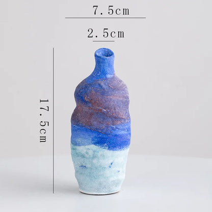 DecorBites™ Gradient Ceramic Vase - Tabletop Floral Decoration