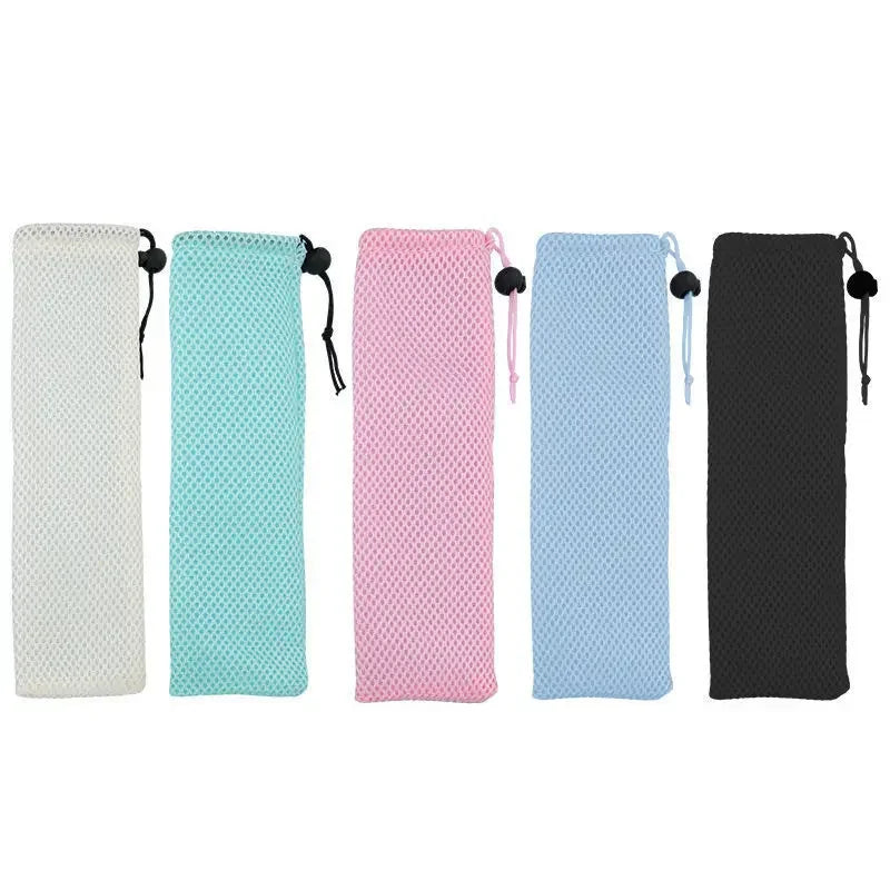 حقيبة أدوات مائدة DecorBites™ مصنوعة من القطن والكتان وحقيبة برباط للسفر وتناول الطعام في المنزل