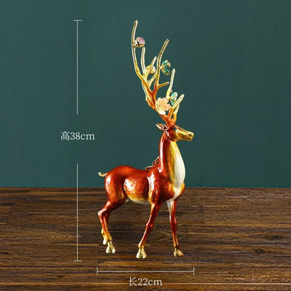 DecorBites™ Deer Peace Porch Decoration Set for Luxe Living Room TV Cabinet