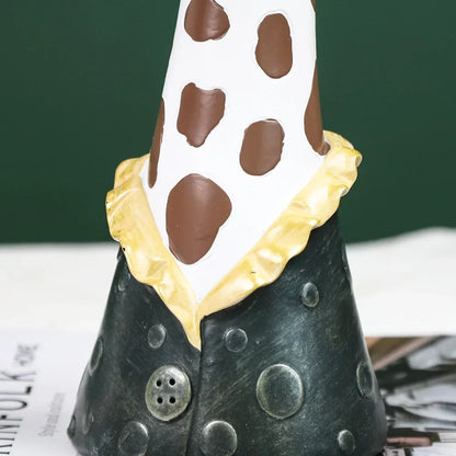 مزهرية نباتات عصارية من DecorBites™ تمثال نصفي لحيوان مطلي يدويًا من الراتنج مع فقاعات تنفخ على شكل زرافة/حمار وحشي/دب/باندا