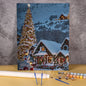 Snow Town Number Drawing Painting By Numbers Christmas Frameless Acrylic Paint Kits Picture For Bedroom Wall Decoration