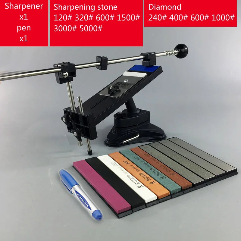DecorBites™ Knife Sharpener System Stone Bars Grinders - Professional Chef Tool Edge Sharpening