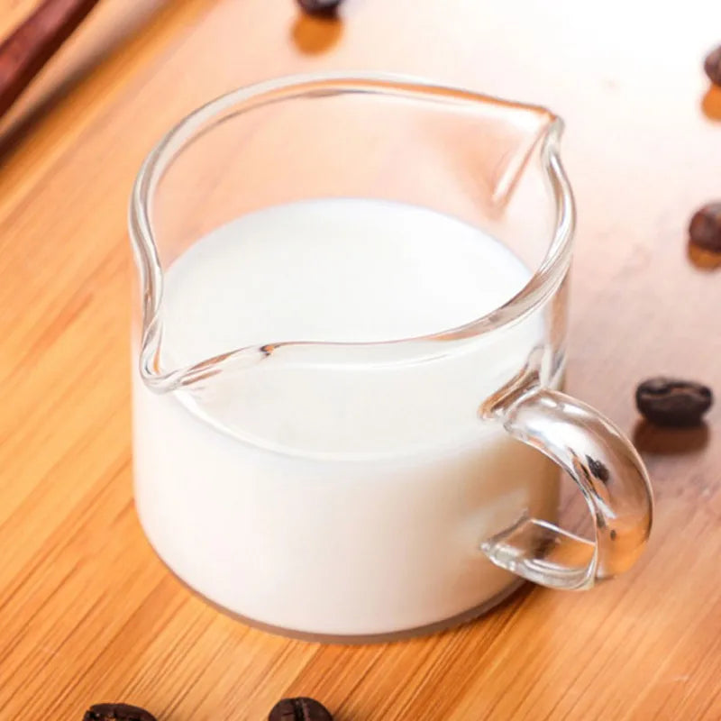 DecorBites™ Double Mouth Glass Milk Cup Set - 100ml