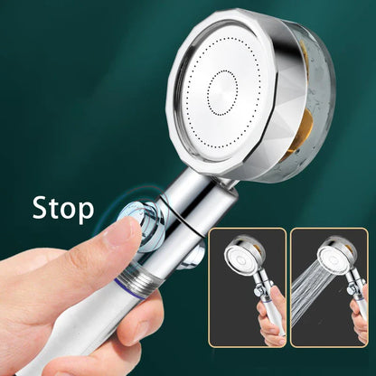 DecorBites™ High Pressure Shower Head with 360° Rotation & Water Saving Nozzle