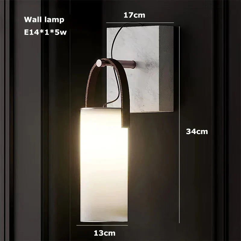 DecorBites™ LED Natural Marble Hanging Chandelier for Dinning Room