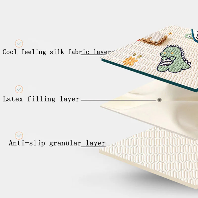 DecorBites™ Latex Cooling Mattress Cover & Pillowcase Set - Summer Cool Down Bed Pad