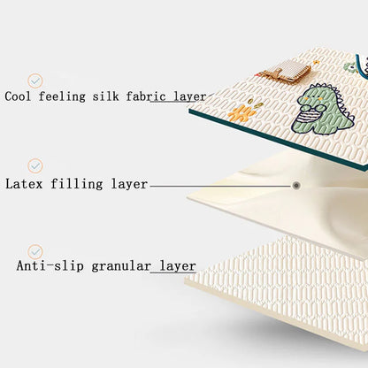 DecorBites™ Latex Cooling Mattress Cover & Pillowcase Set - Summer Cool Down Bed Pad
