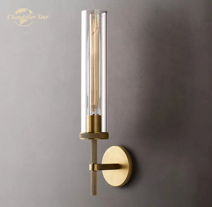 DecorBites™ LED Glass Wall Sconce: Modern Knurled Indoor Light for Bedroom, Bathroom, Living Room