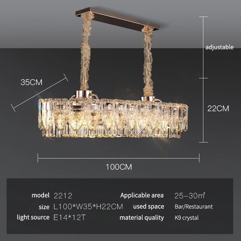 DecorBites™ Crystal Ring Chandelier: 2024 Luxury Bedroom Dining Room Lighting