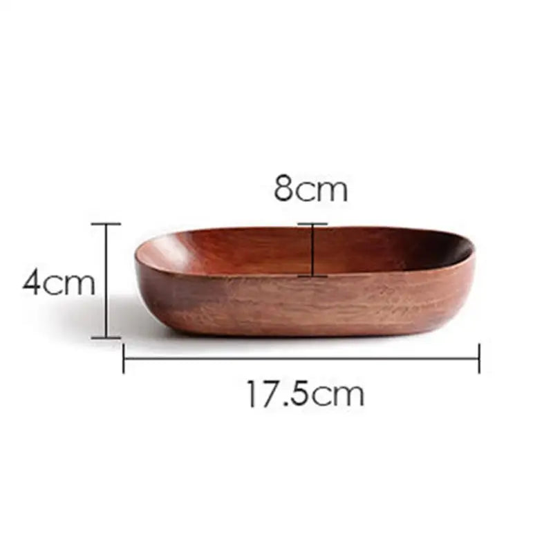 DecorBites™ Japanese Style Solid Wood Dried Fruit Dish - Exquisite Tableware